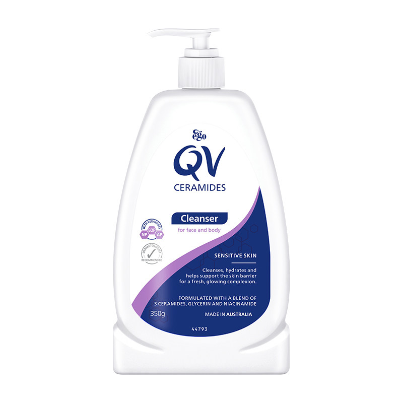 QV三重神经酰胺屏障修护洁肤乳沐浴洁面乳温和清洁烟酰胺350g