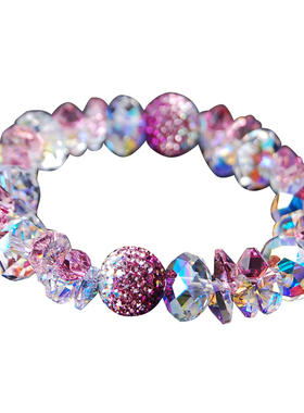 2021年新款本命年红色水晶手链女