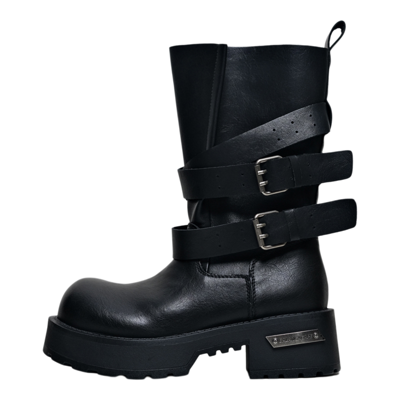 送同款堆堆袜~毒液靴高筒骑士靴