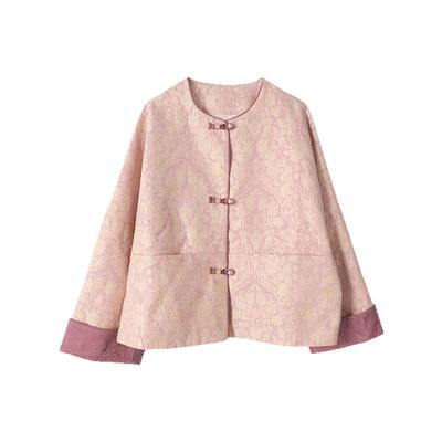 ENJOYME新中式缎面提花外套