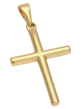 ICEBLING镀金金色十字架项链