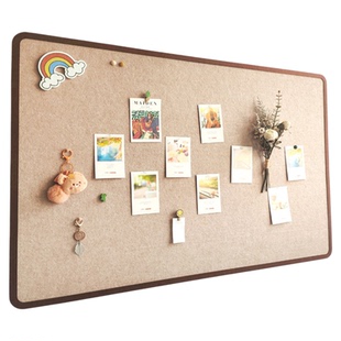 毛毡板照片墙背景板墙面装饰相片展示墙毛粘墙贴组合相框免打孔软木墙板留言板高级感客厅拍立得愿景板文化墙