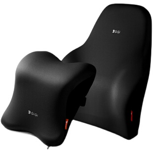 GiGi汽车腰靠头枕 四季靠背颈枕腰垫 司机驾驶支撑腰背靠枕一对