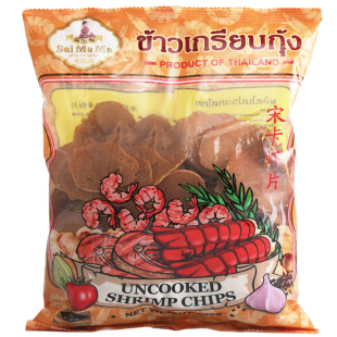 泰国进口水妈妈宋卡虾片油炸大虾片 自己油炸虾片500g东南亚零食
