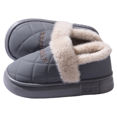 包跟防水棉拖鞋男款冬季外穿新款