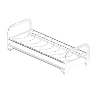 小型碗碟收纳架不锈钢台面置碗架沥水架抽屉内放碗碟子盘子收纳架