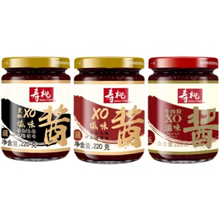 寿桃牌XO酱瓶装拌面酱捞面酱车仔面乌冬面酱料拌饭炒菜海鲜滋味酱