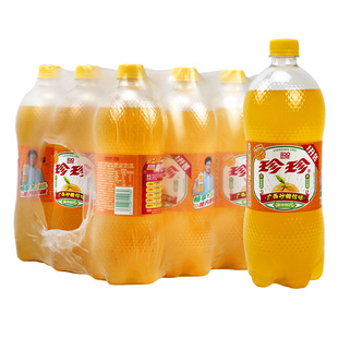 珍珍砂糖桔味汽水1L*12瓶碳酸饮料果味型汽水节日聚餐京津冀包邮