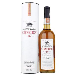 克里尼利基14年沿海高地单一麦芽威士忌 进口洋酒 苏格兰威士忌酒