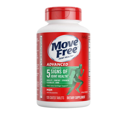Movefree/益节氨糖软骨素美国原装骨胶原维骨力关节120粒绿瓶官方