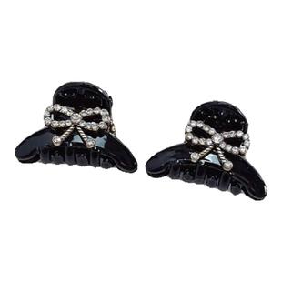 一对~小香蝴蝶结水钻刘海侧边夹发夹精致高级感小抓夹女2025新款