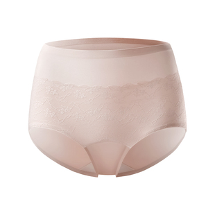 十月结晶产后高腰内裤女月子期无痕蕾丝女士纯棉底裆高弹抗菌短裤