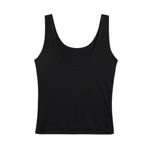 MULVAN 万搭小背心 基础U领吊带夏季女外穿宽松显瘦露背无袖上衣