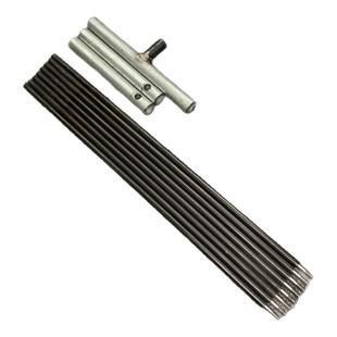 洛阳铲考古探针探条小铲头高硬度锰钢扎杆探杆勘探工具打洞取土器