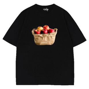 From Mars Singular apple simple short-sleeved T-shirt