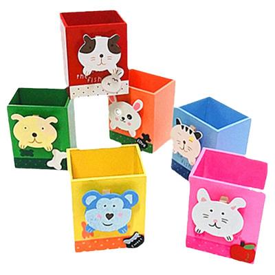 多功能可爱木质笔筒儿童生日礼品