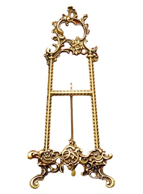 费灵家居黄铜盘架摆件