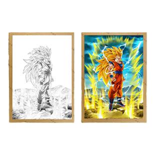 七龙珠周边创意灯光画卧室床头客厅办公桌发光装饰画摆台小夜灯
