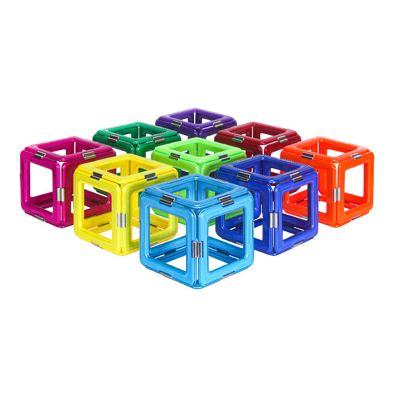 MAGFX磁力片正方体拼接益智玩具积木构建儿童思维玩具DIY创意积木
