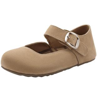 宣美同款百丽半糖吐司1代升级版毛毛棉鞋女加绒勃肯单鞋B7Y1DCQ4