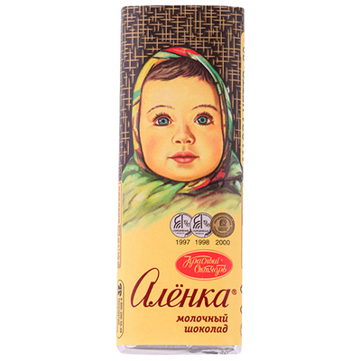 俄罗斯爱莲巧大头娃娃牛奶巧克力
