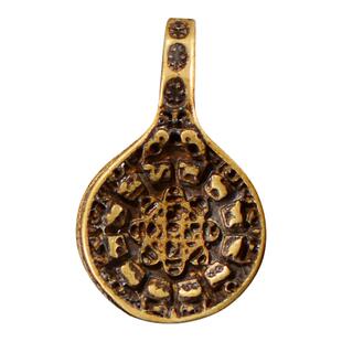 欧斯特计数卡子 西藏铜做旧复古配饰黄铜装饰夹子饰品配件点数器