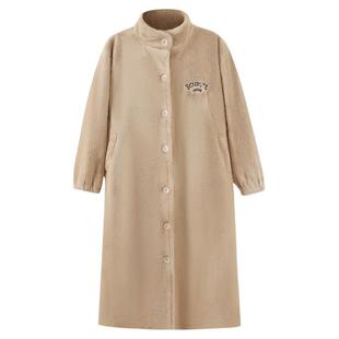 睡袍女冬季珊瑚绒加厚加绒长款浴袍睡衣2025新款秋冬款法兰绒浴衣