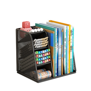 桌面书本收纳架家用书立架学生宿舍书籍文具整理置物架笔筒收纳架