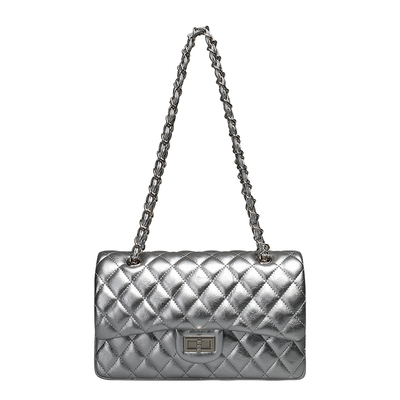 SZA托特包小香风链条菱格单肩包