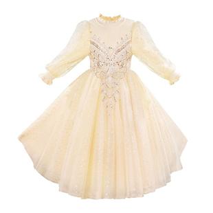 公主裙女童2025新款秋冬款女孩高级感礼服裙子冬季儿童连衣裙春秋