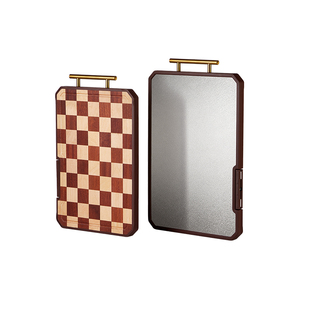 纯钛砧板双面切菜板棋盘格实木抗菌防霉家用食品级厨房切水果案板