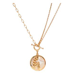 MISS HELEN母贝吊坠项链轻奢小众高级感锁骨链设计感欧美大牌项链