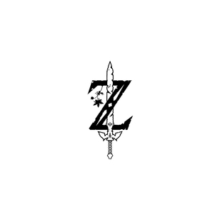 TLP镂空车贴 塞尔达传说荒野之息logo标志Zelda NS游戏贴纸