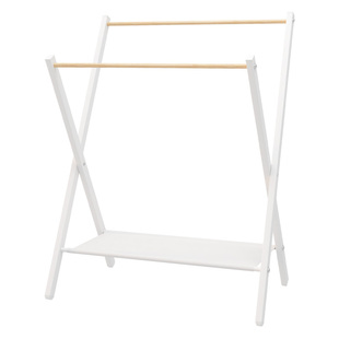 床头简易衣帽架落地卧室晚上睡觉临时搭衣裤收纳北欧挂衣架子家用