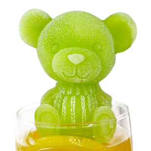 日本寿喜锅小熊硅胶模具冰熊立体奶茶咖啡北海道温泉小熊火锅模具