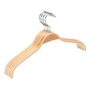 服装店原木实木衣架防滑胶条木质衣挂家用衣服架衣撑裤架子裤夹子