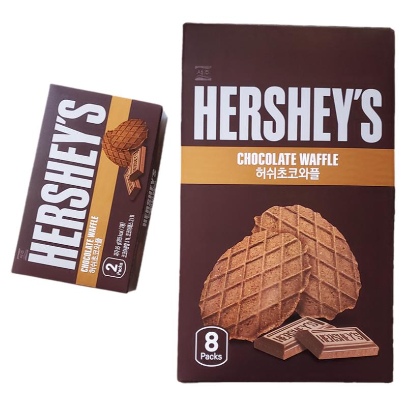 HERSHEYS韩国进口好时巧克力瓦夫饼干华夫薄脆威化麻薯零食可网红