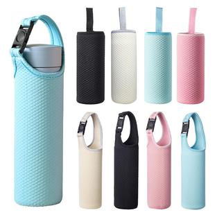 通用杯套保护套玻璃杯保温水杯子带手提绳布袋防摔烫隔热外出随行