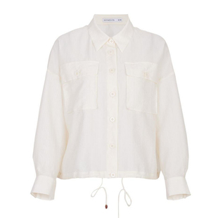 婉甸2025夏季新品服椰子奶白轻薄外套1242O08YT3