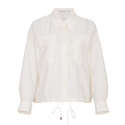 婉甸夏季服椰子奶白轻薄外套1242O08YT3