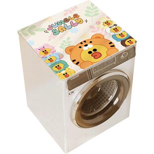 卡通滚筒洗衣机盖布皮革床头柜垫子防水防晒冰箱防尘罩套空调盖垫
