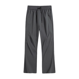 男士美式伞兵裤户外冲锋裤爬山裤子男直筒宽松运动裤登山裤阔腿裤