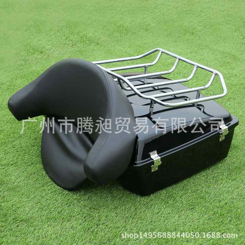摩托车改装尾箱/储物箱/后备箱 靠背+货架整套 97-13年