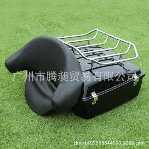 摩托车改装尾箱/储物箱/后备箱 靠背+货架整套 97-13年