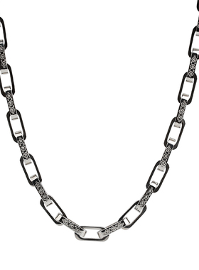 霸气雏菊钛钢项链男个性潮流男士嘻哈重工朋克配饰高级感时尚男款