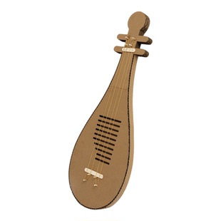 琵琶幼儿园手工制作纸板diy乐器材料包废物利用民族玩亲子教具