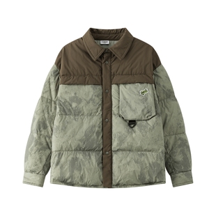 漫画家【晕染羽绒衬衫】儿童羽绒服冬新品男童轻盈保暖衬衫羽绒服