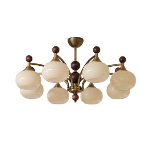 柿子中古风客厅大灯主灯法式复古卧室灯奶油风餐厅全光谱2026新款