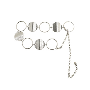 2025年新款金属圆环拼接腰链女高级感百搭配裙子连衣裙链条配饰潮