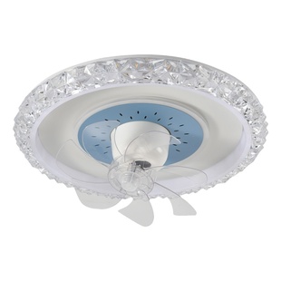 风扇灯卧室房间灯无极调光智能360度摇头送风餐厅主卧灯led吸顶灯